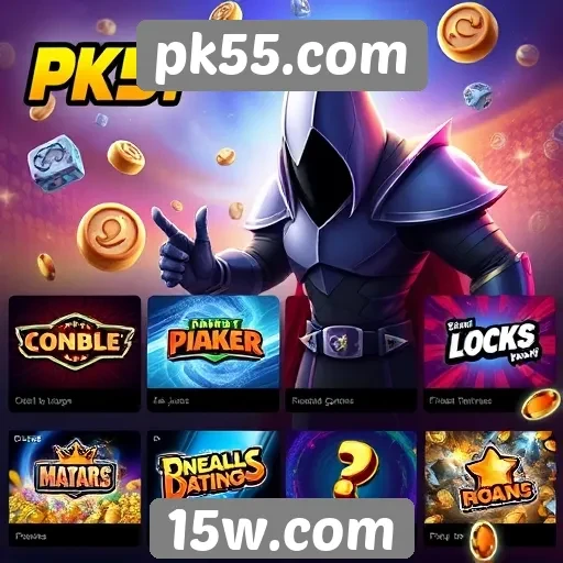 Games mais populares disponíveis no pk55.com